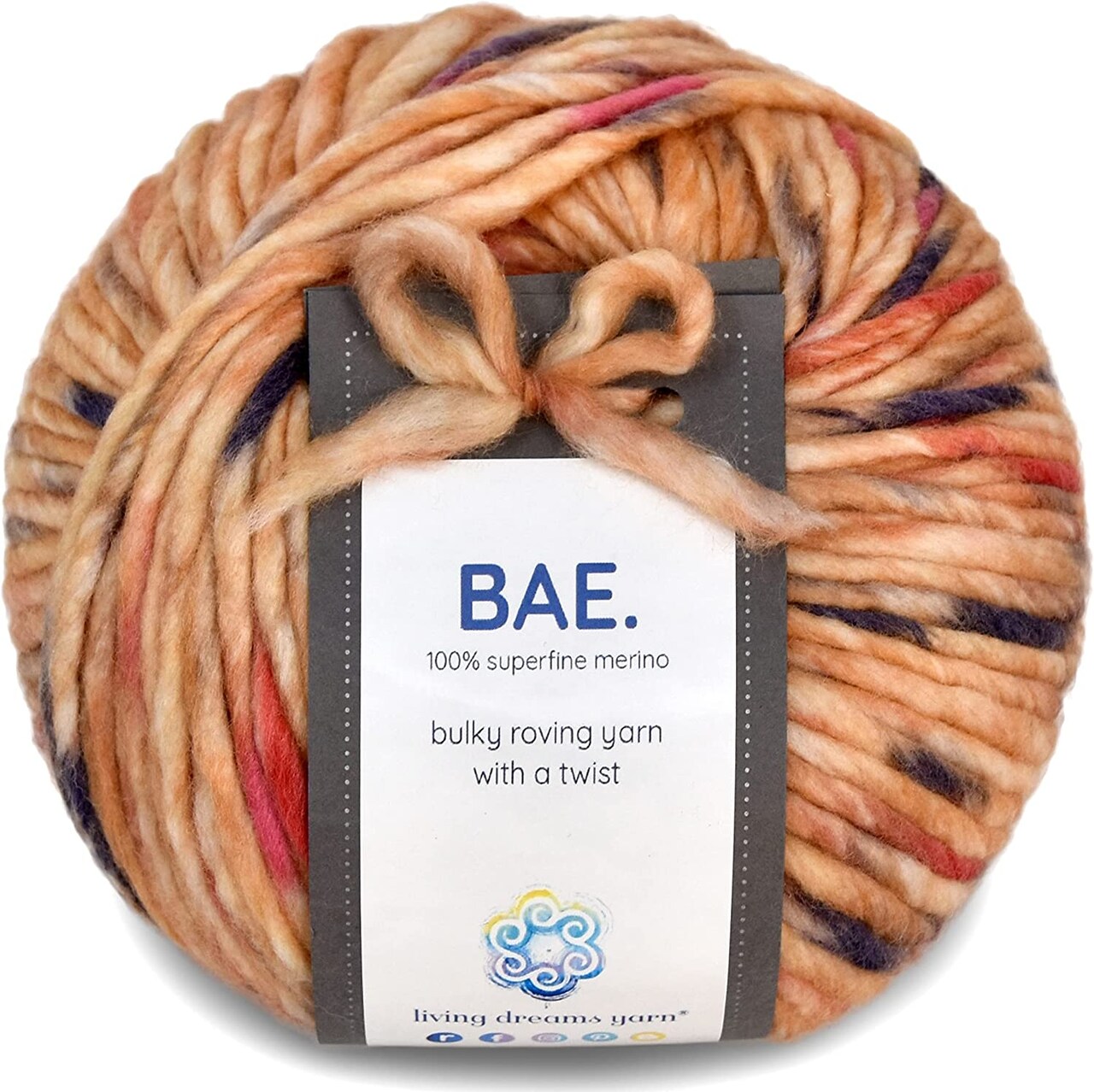 BAE: 100% Extrafine Merino Wool Bulky Weight Roving Yarn. Cuddly, Strong & Super Soft for Next to Skin Winter Knits.